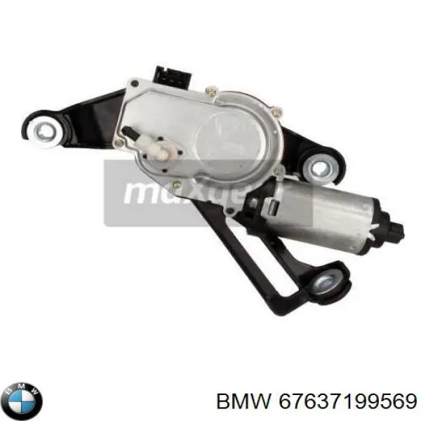 67637199569 BMW Motor de limpador pára-brisas de vidro traseiro
