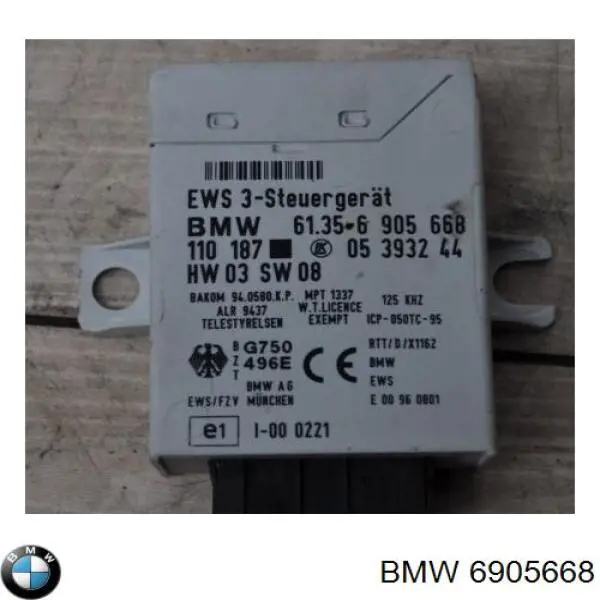 Módulo de direção (Centralina eletrônica) de imobilizador BMW 6905668 preço, a partir de 73,21 USD