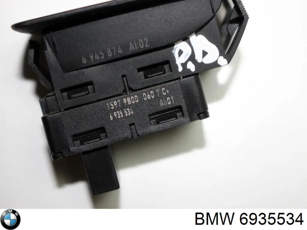Compre 6935534 BMW Botão dianteiro direito de ativação de motor de acionamento de vidro