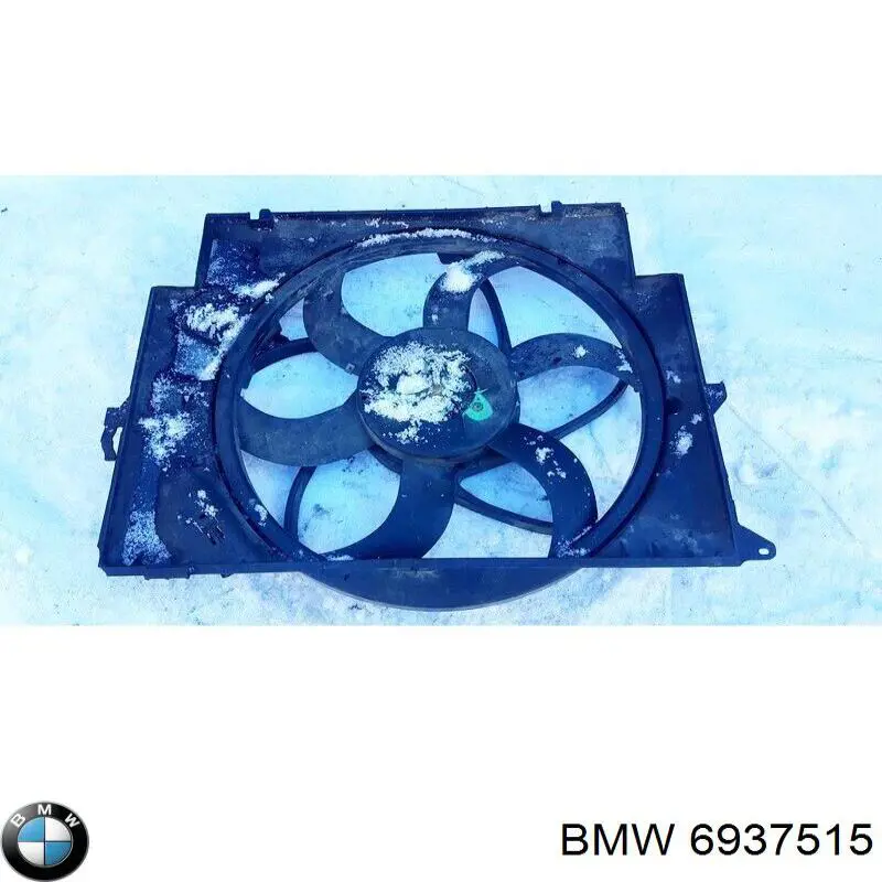 Difusor do radiador de esfriamento, montado com motor e roda de aletas BMW 6937515