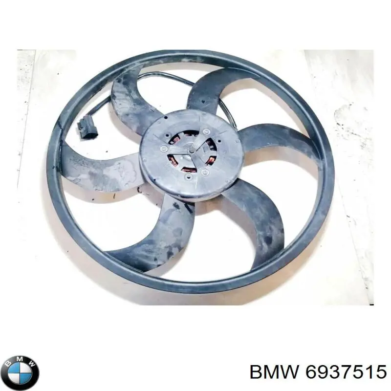 Compre 6937515 BMW Difusor do radiador de esfriamento, montado com motor e roda de aletas