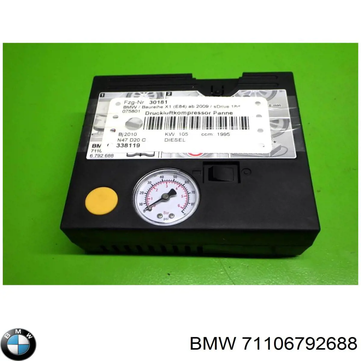 Compressor para o bombeio de pneus BMW 71106792688 preço, a partir de 78,35 USD