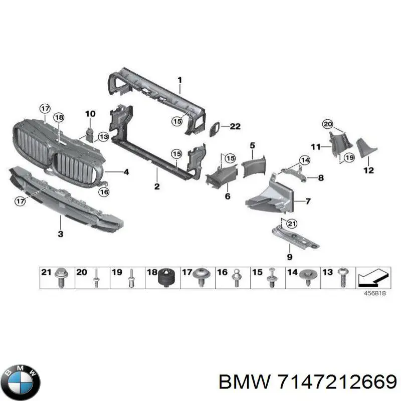 Parafuso (porca) de fixação BMW 7147212669 preço, a partir de 3,13 USD