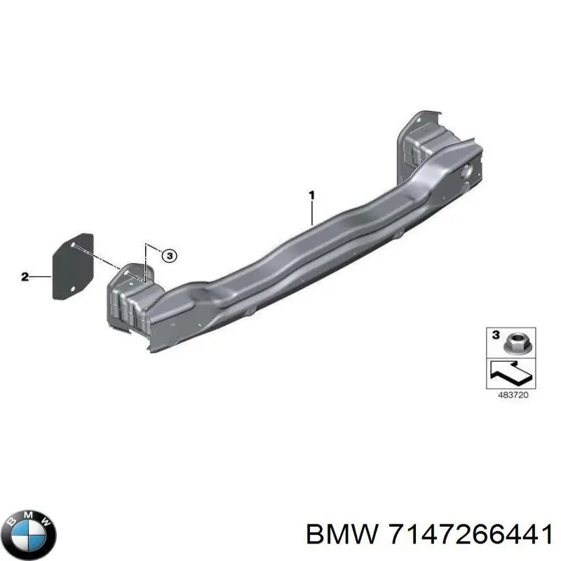 Porca de fixação de tubo de admissão do silenciador (de calças) BMW 07147266441 preço, a partir de 1,53 USD