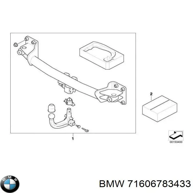 Gancho de reboque (esfera) de dispositivo de reboque BMW 71606783433 preço, a partir de 892,58 USD