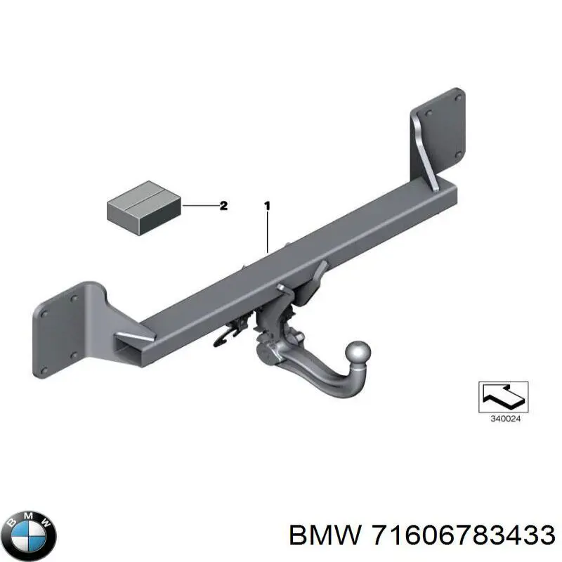 Compre 71606783433 BMW Gancho de reboque (esfera) de dispositivo de reboque