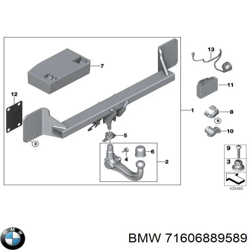Compre 71606889589 BMW Amortecedor traseiro esquerdo