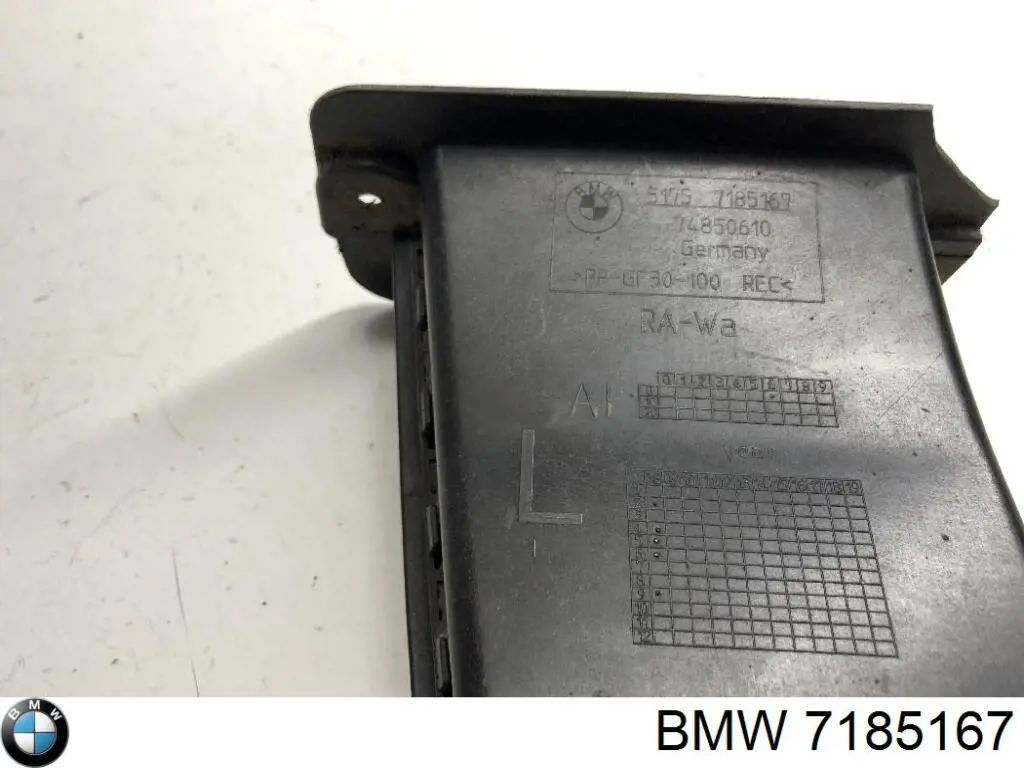 Conduto de ar (defletor) esquerdo do radiador BMW 7185167
