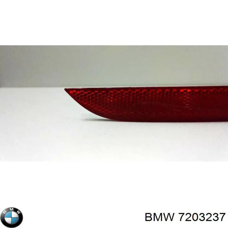 Compre 7203237 BMW Retrorrefletor (refletor) do pára-choque traseiro esquerdo