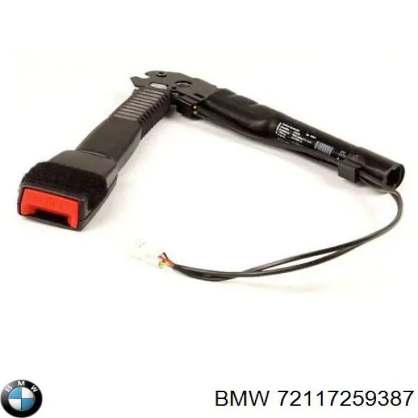 72117259387 BMW Barra (fecho) de fixação da correia de segurança dianteira esquerda