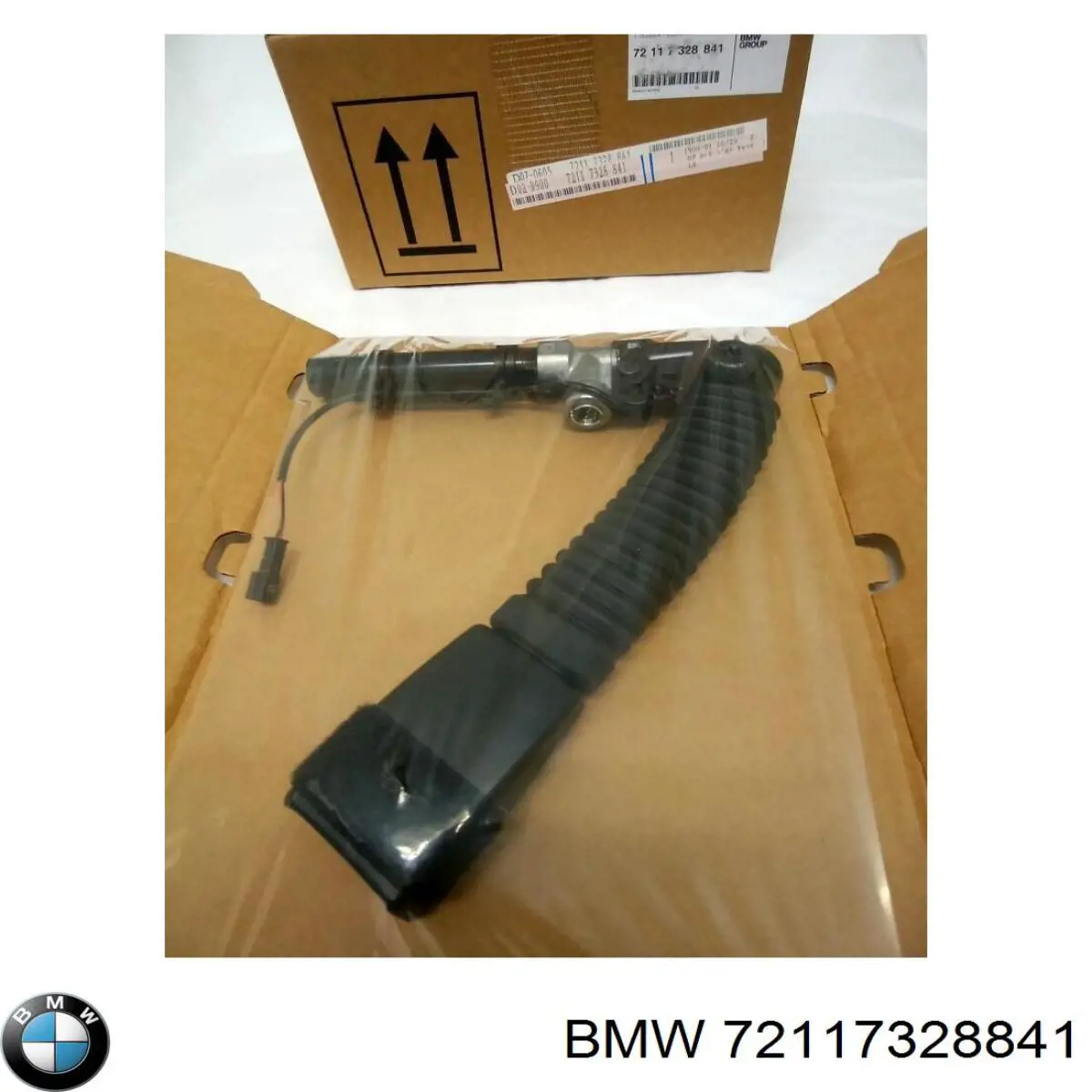 72117328841 BMW Barra (fecho) de fixação da correia de segurança dianteira esquerda