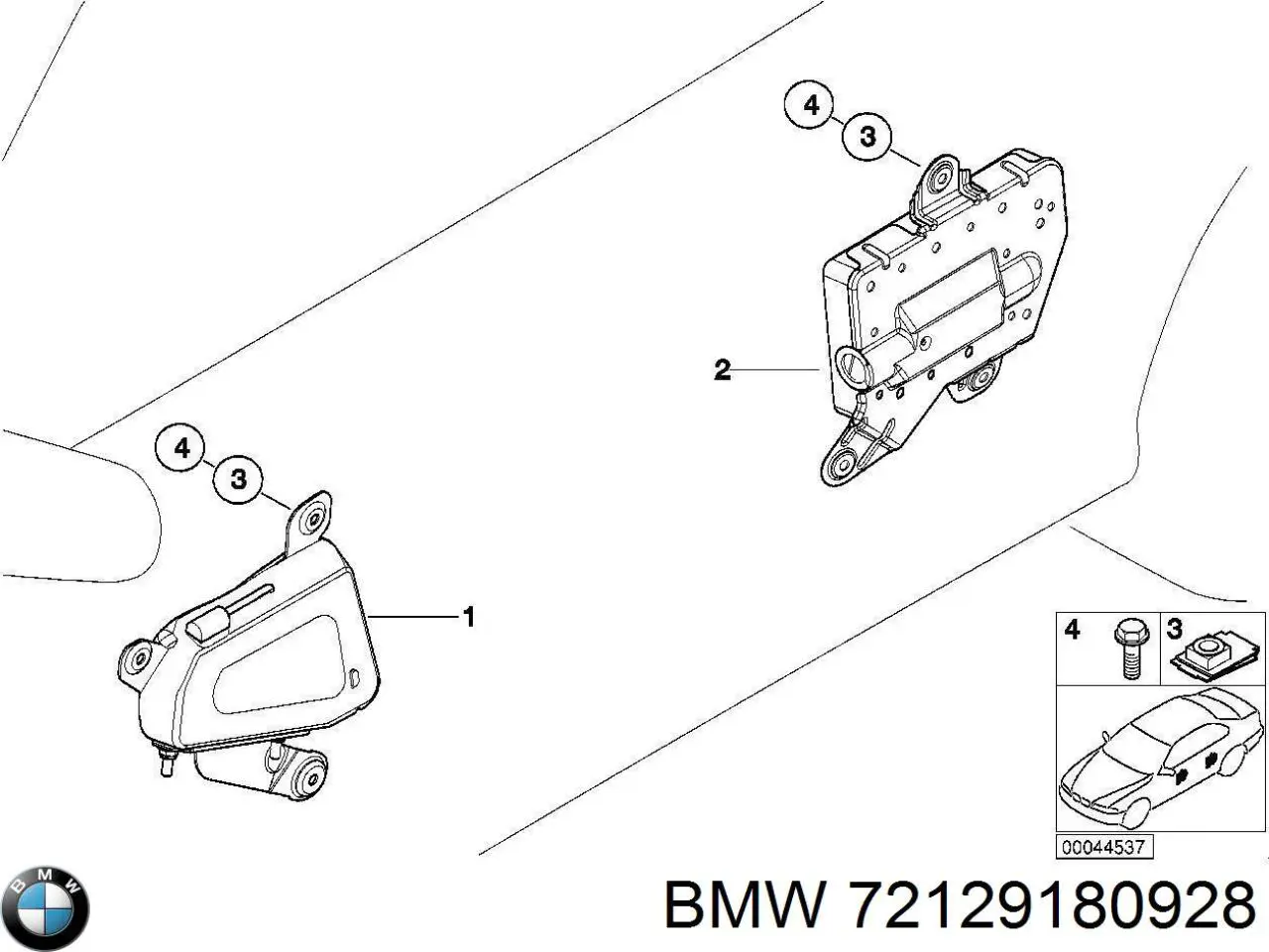 Cinto de segurança (AIRBAG) da porta dianteira direita BMW 72129180928 preço, a partir de 124,29 USD