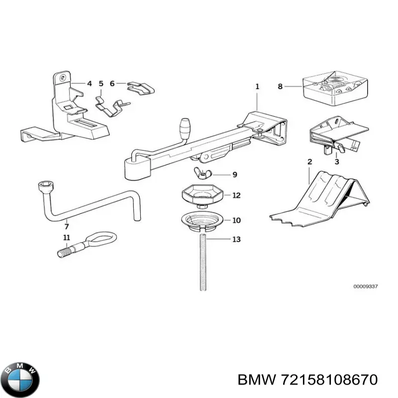 Compre 72158108670 BMW Gancho de reboque