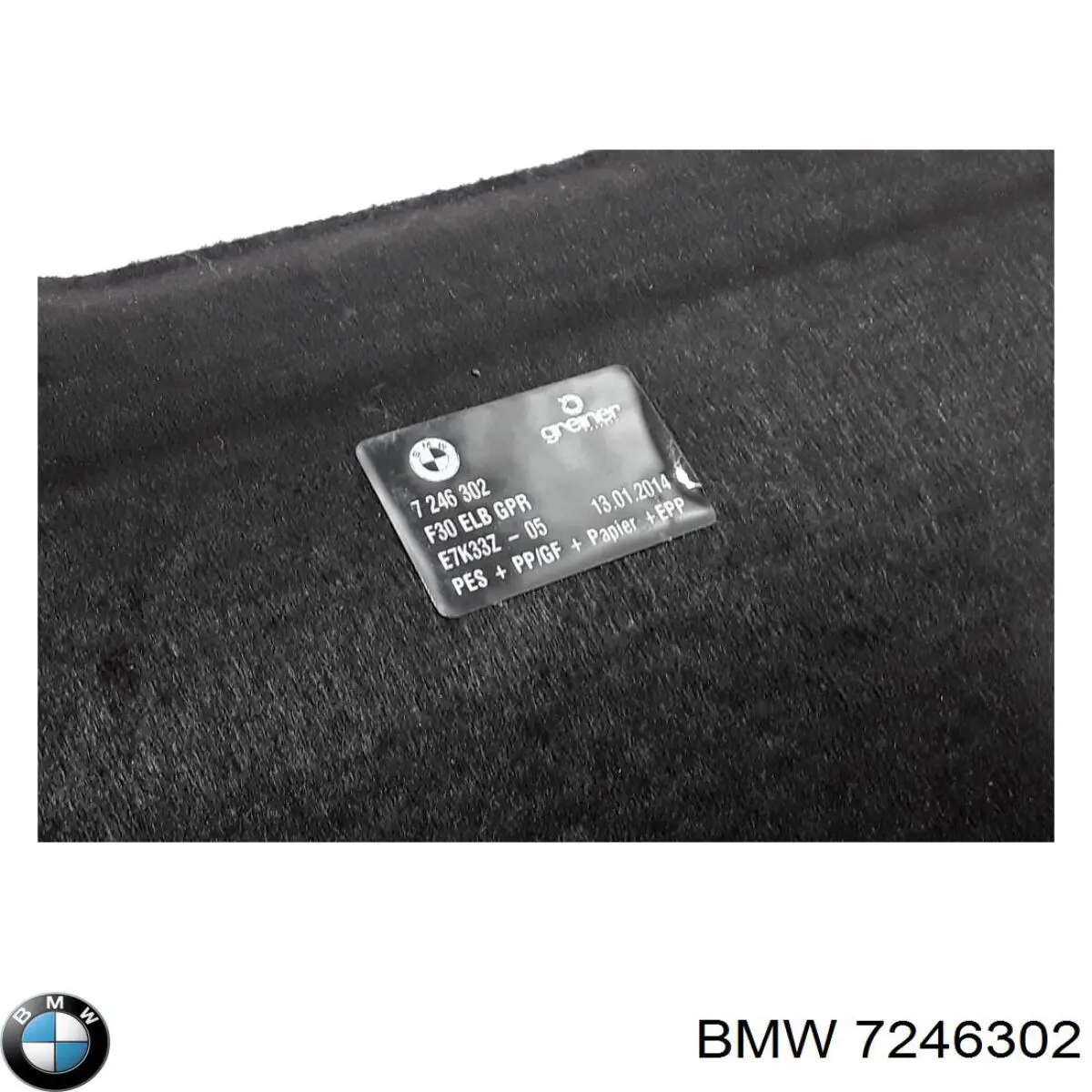 Compre 7246302 BMW Cobrimento da seção de bagagem inferior