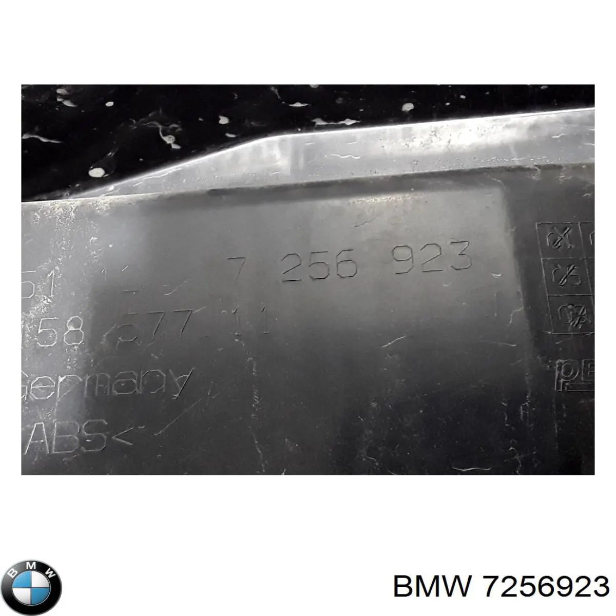 7256923 BMW Consola esquerda do pára-choque traseiro externo
