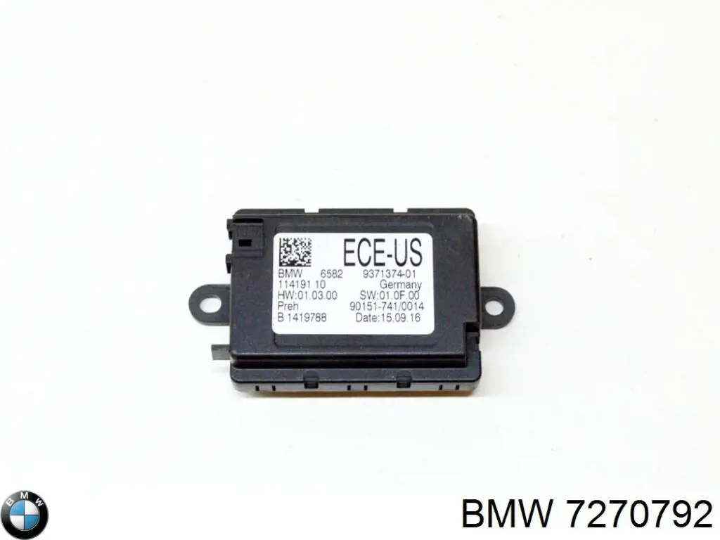 Fecho de abertura do alcapão do tanque de combustível 7270792 BMW