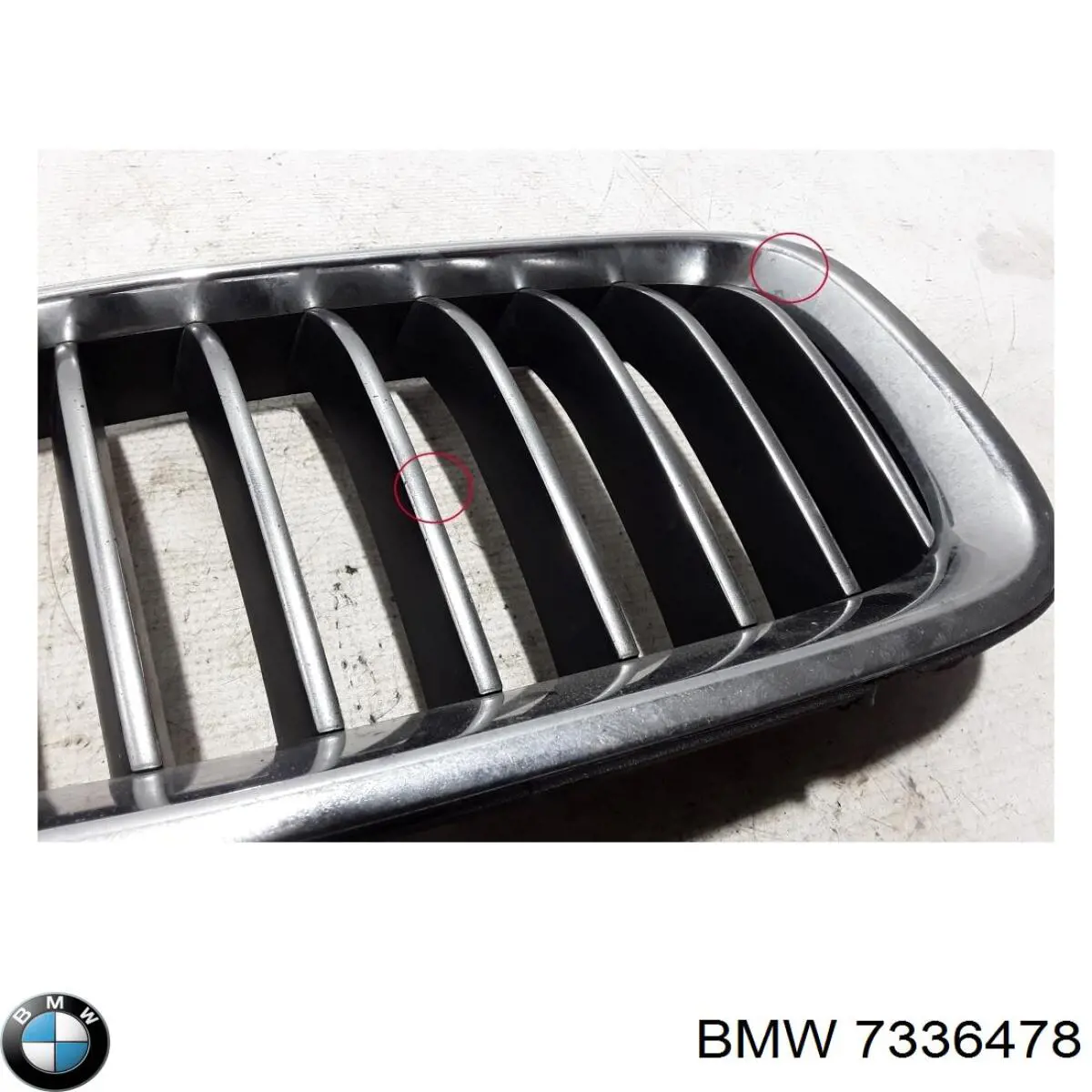 Compre 7336478 BMW Grelha do radiador direita