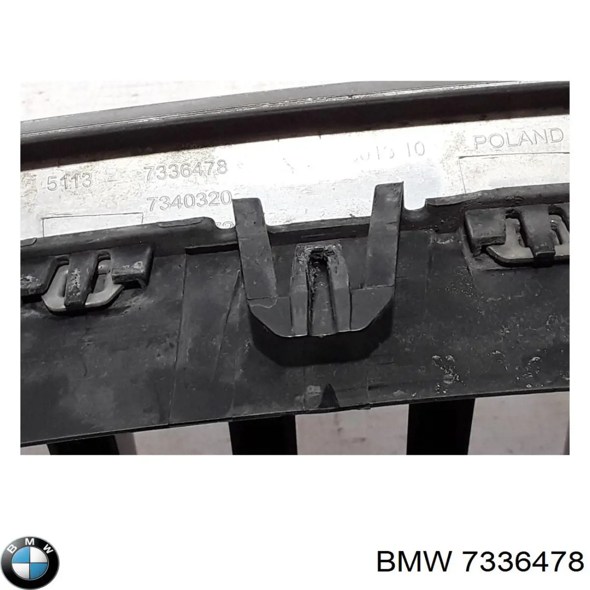 Grelha do radiador direita 7336478 BMW
