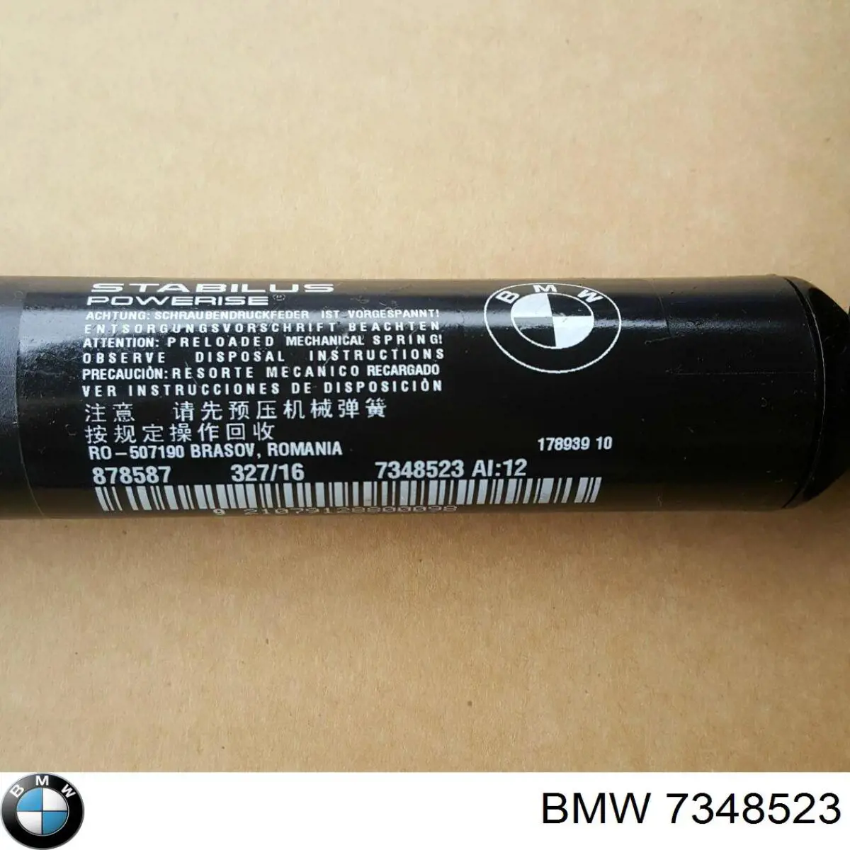 Amortecedor de tampa de porta-malas (de 3ª/5ª porta traseira) BMW 7348523 preço, a partir de 154,12 USD