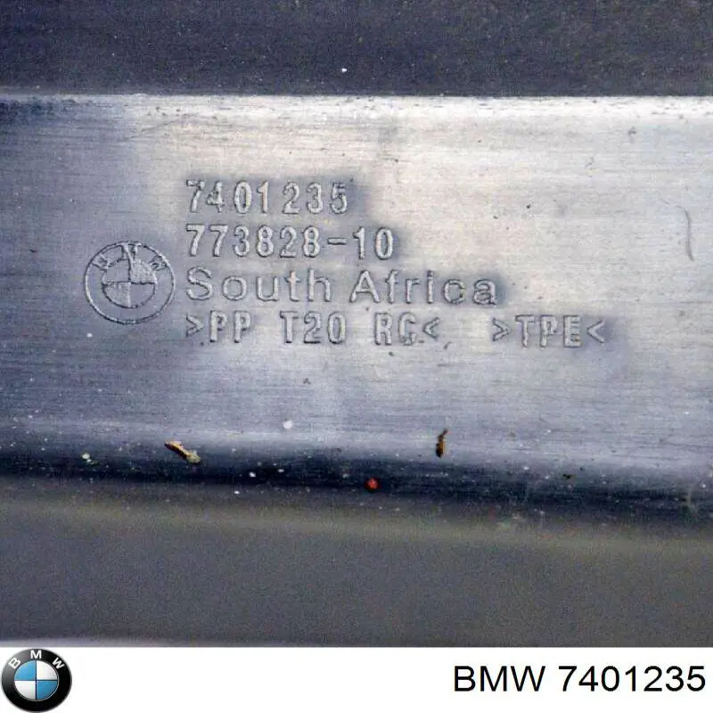 Compre 7401235 BMW Conduto de ar (defletor) inferior do radiador