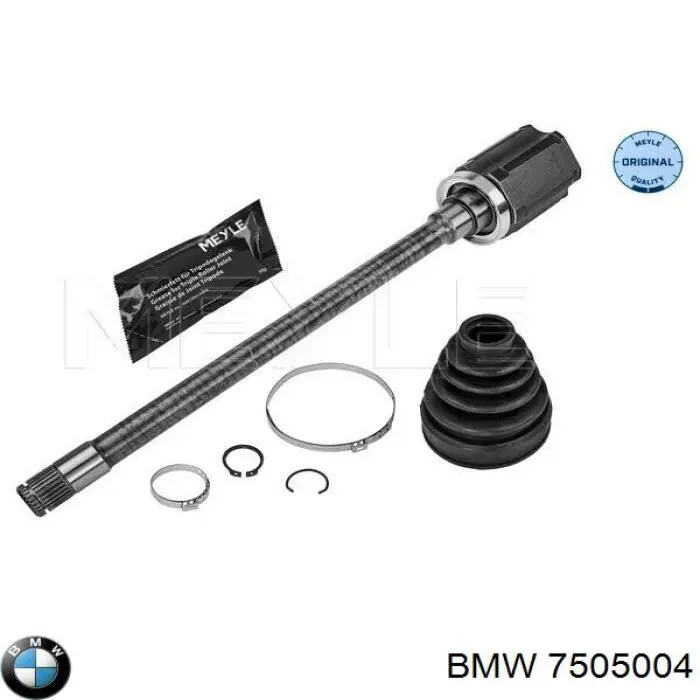 Semieixo (acionador) dianteiro direito 7505004 BMW