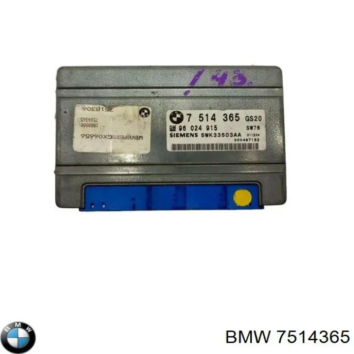 7514365 BMW Módulo de direção (Centralina eletrônica) da Caixa Automática de Mudança eletrônica