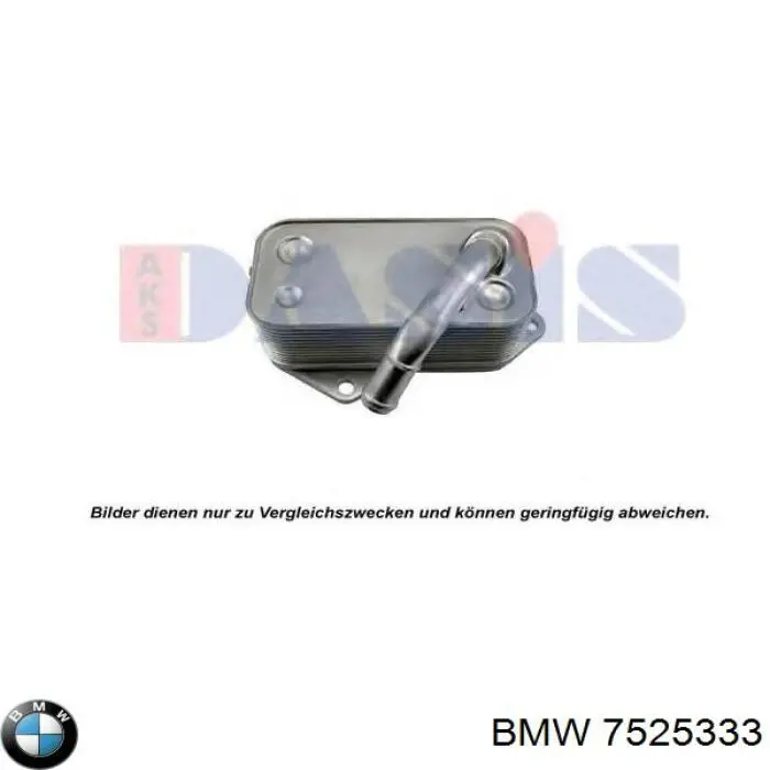 Radiador de óleo (frigorífico), debaixo de filtro BMW 7525333 preço, a partir de 67,63 USD
