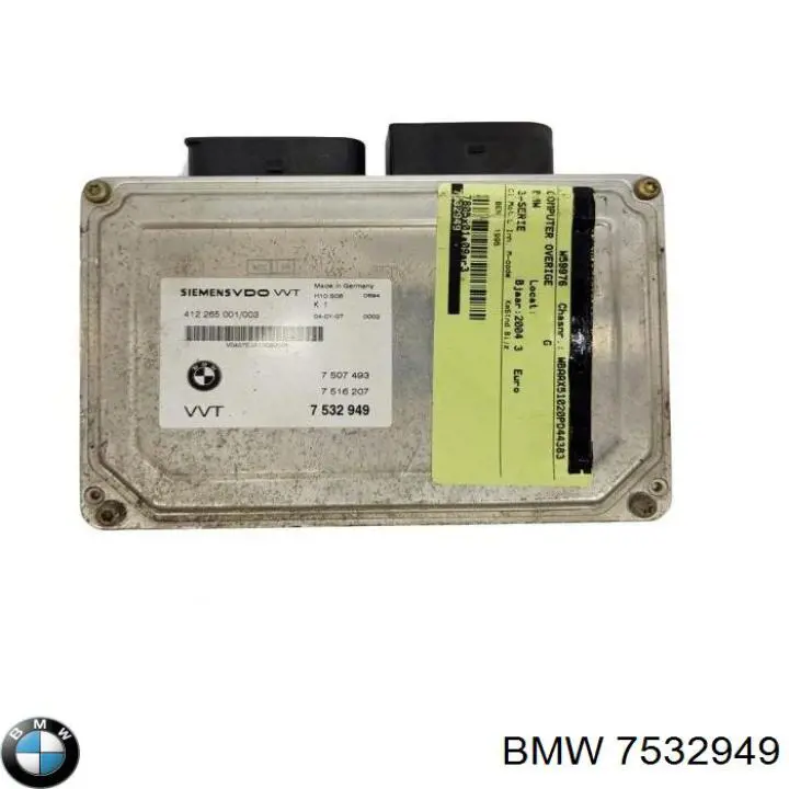7532949 BMW Módulo de direção (Centralina eletrônica) das válvulas