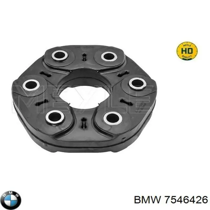 Acoplamento elástico dianteiro do veio de transmissão 7546426 BMW
