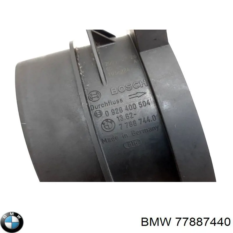 77887440 BMW Sensor de fluxo (consumo) de ar, medidor de consumo M.A.F. - (Mass Airflow)