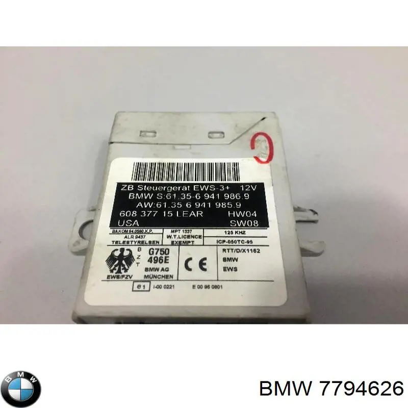 7793444 BMW Módulo de direção (Centralina eletrônica) de motor