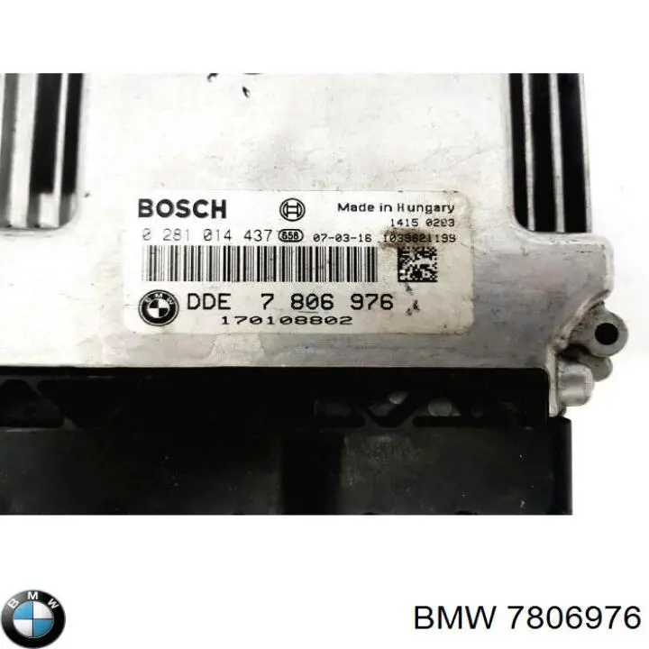 Módulo de direção (Centralina eletrônica) de motor 7806976 BMW