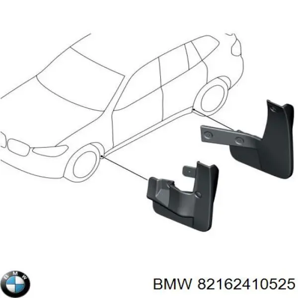 82162410525 BMW Protetores de lama dianteiros, kit