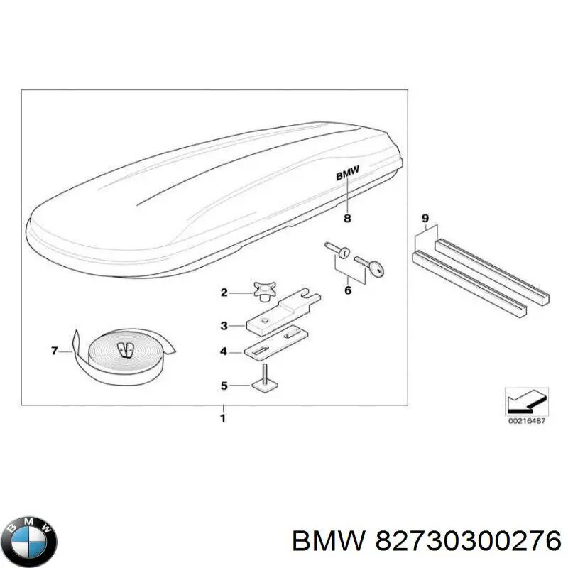 Porta-malas do teto BMW 82730300276 preço, a partir de 1246,22 USD