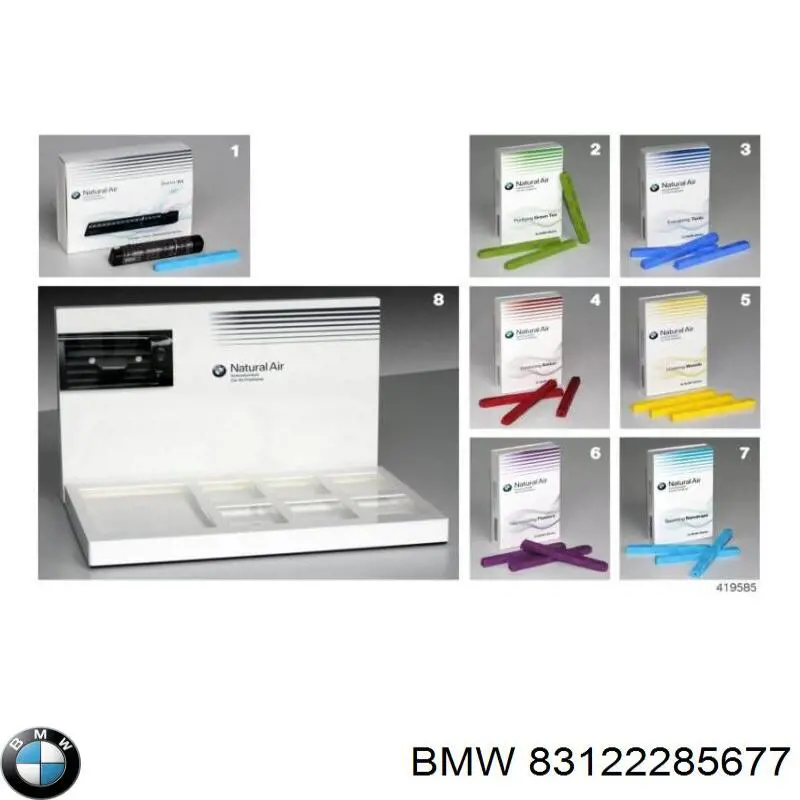 Compre 83122285677 BMW Aromatizante para o painel de instrumentos