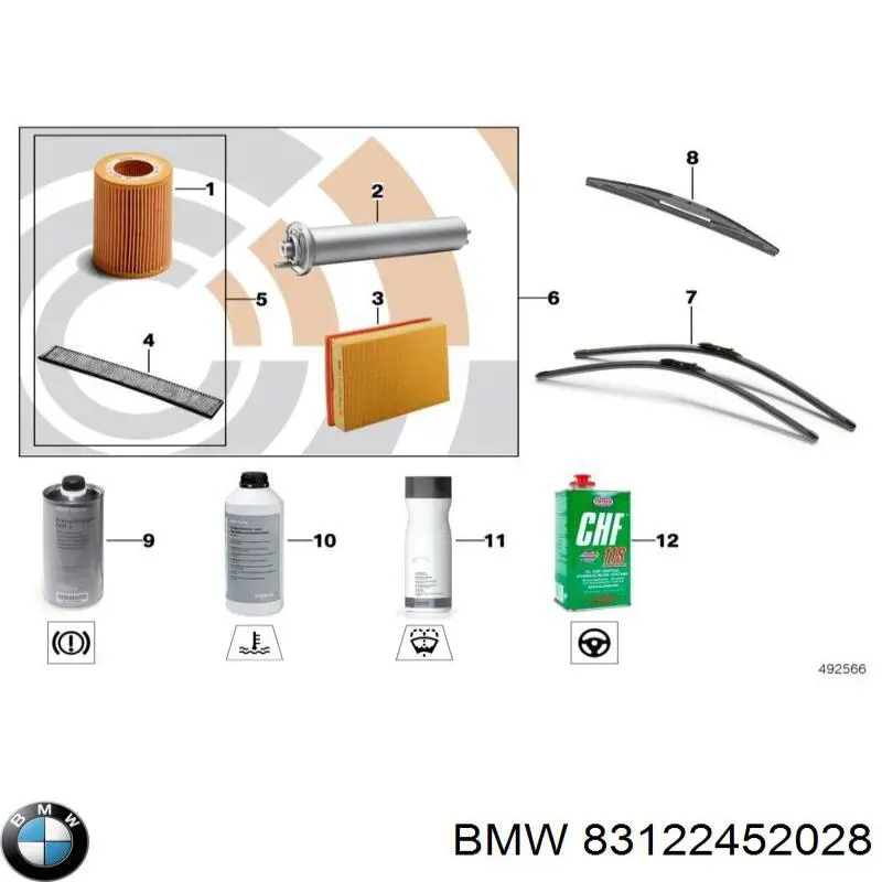 Limpador dos vidros BMW 83122452028 preço, a partir de  USD