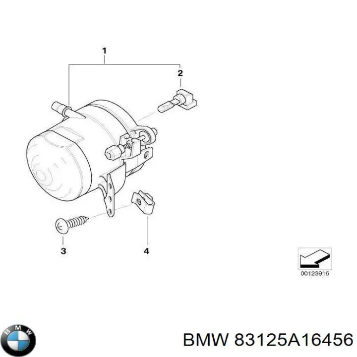 Compre 83125A16456 BMW Guardanapo