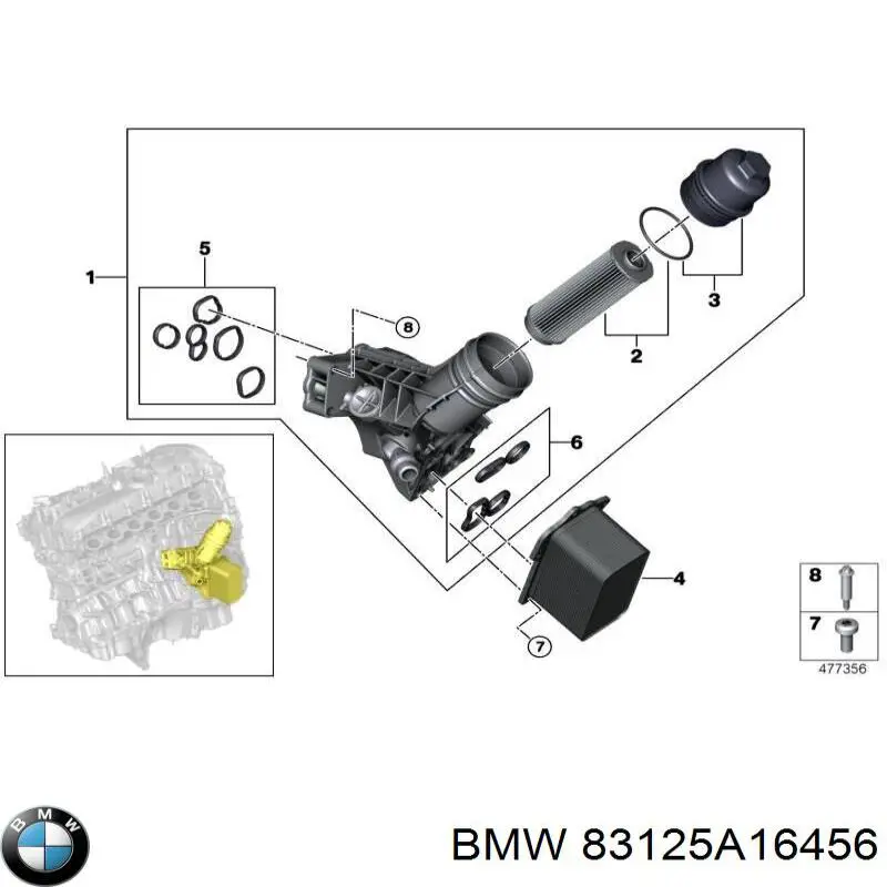 Guardanapo 83125A16456 BMW