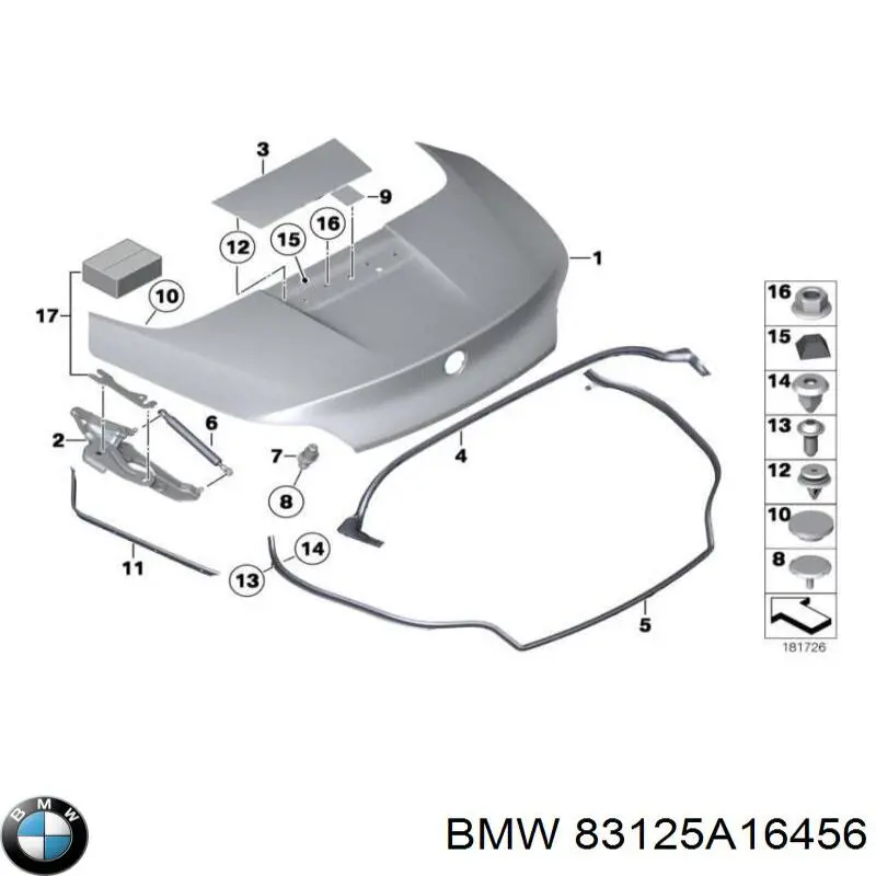 Guardanapo BMW 83125A16456 preço, a partir de 19,93 USD