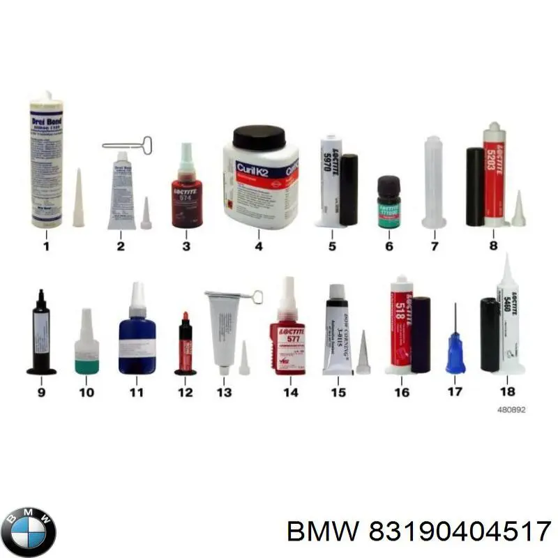 Compre 83190404517 BMW Selante de silicone