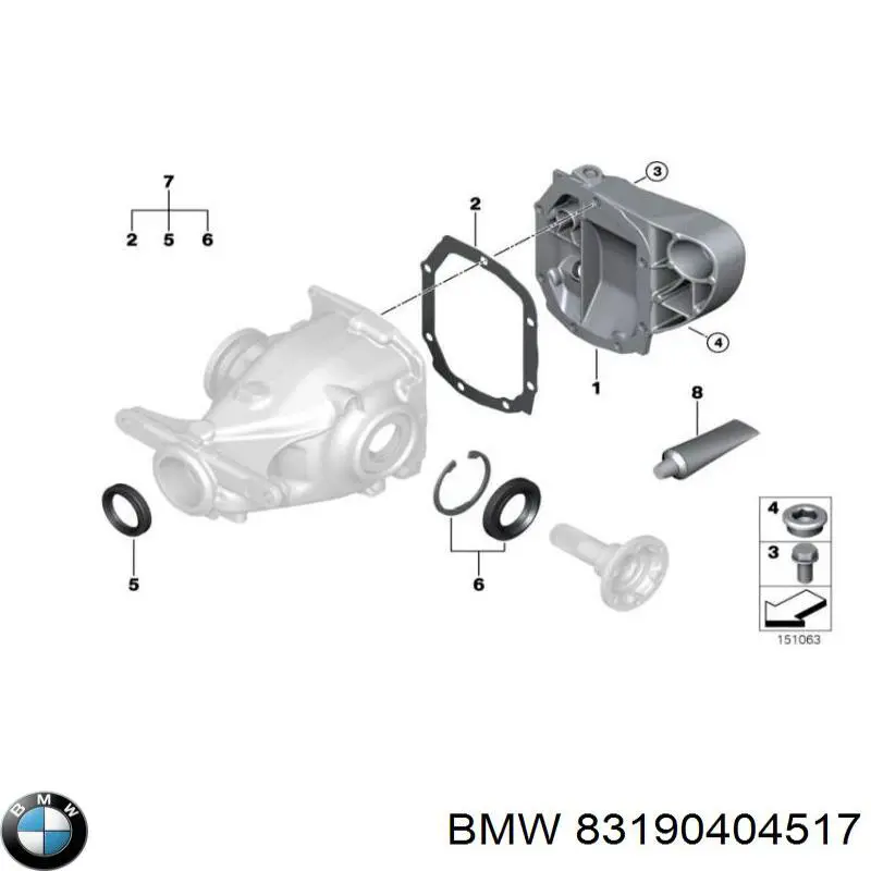 83190404517 BMW Selante de silicone