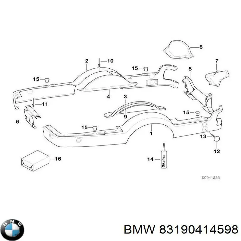 Compre 83190414598 BMW Selante de silicone