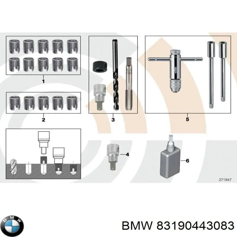 Meio para a fixação de parafusos 700520 Elring