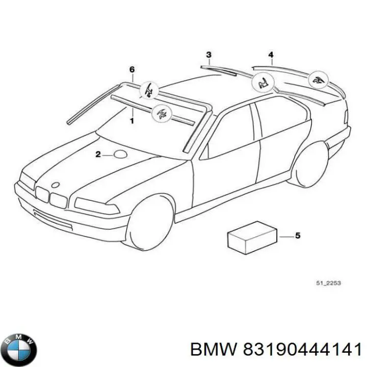 Cola selante para os vidros BMW 83190444141 preço, a partir de 43,38 USD