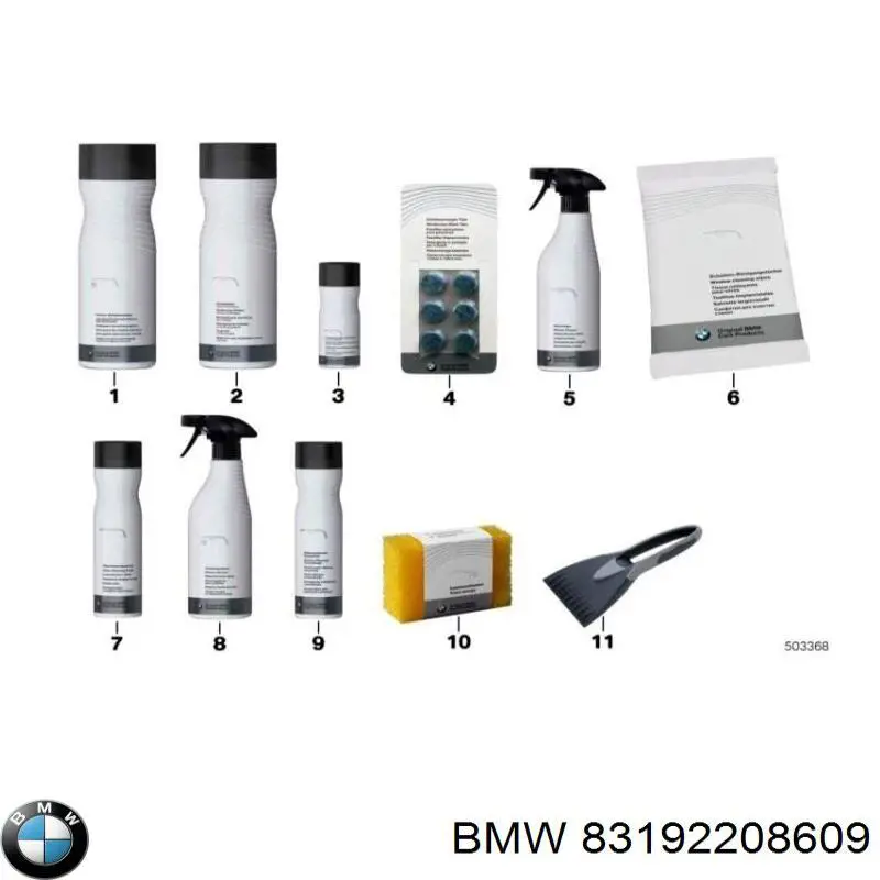 83192208609 BMW Lubrificante para os fechamentos e goznos