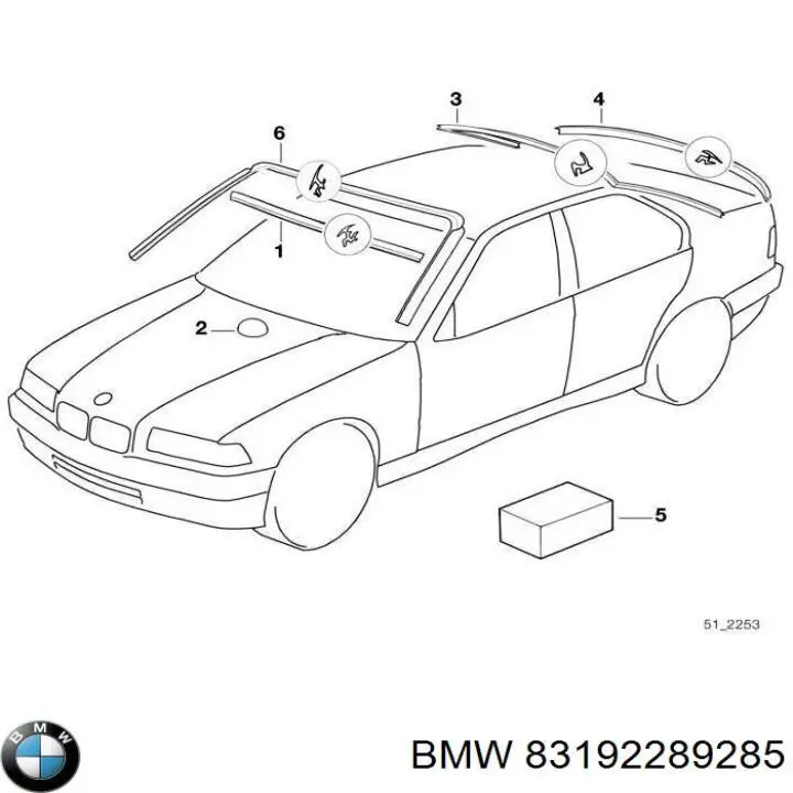 83192289285 BMW Cola selante para os vidros