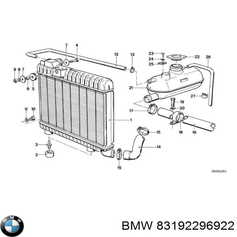 Aditivos do sistema de combustível dos motores diesel 83192296922 BMW