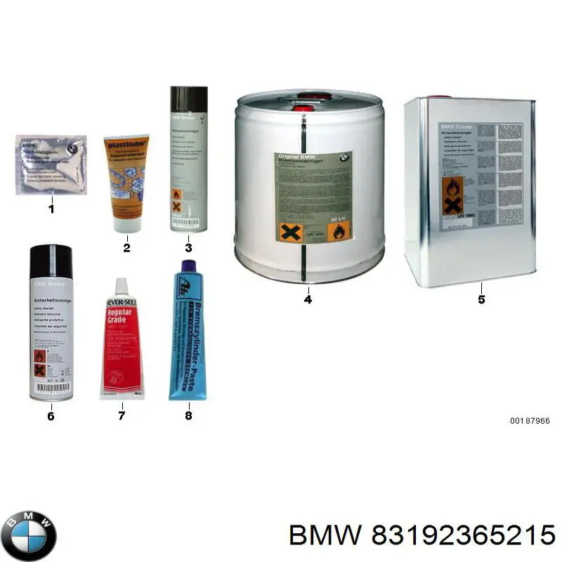 Limpador dos sistemas de frenagem BMW 83192365215 preço, a partir de 100,11 USD