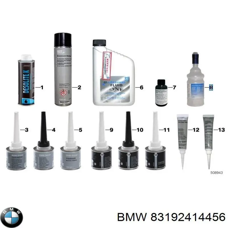 83192414456 BMW Aditivos do sistema de combustível dos motores diesel