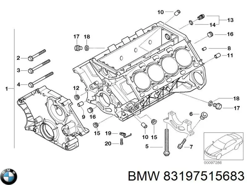 83197515683 BMW Selante de vedante